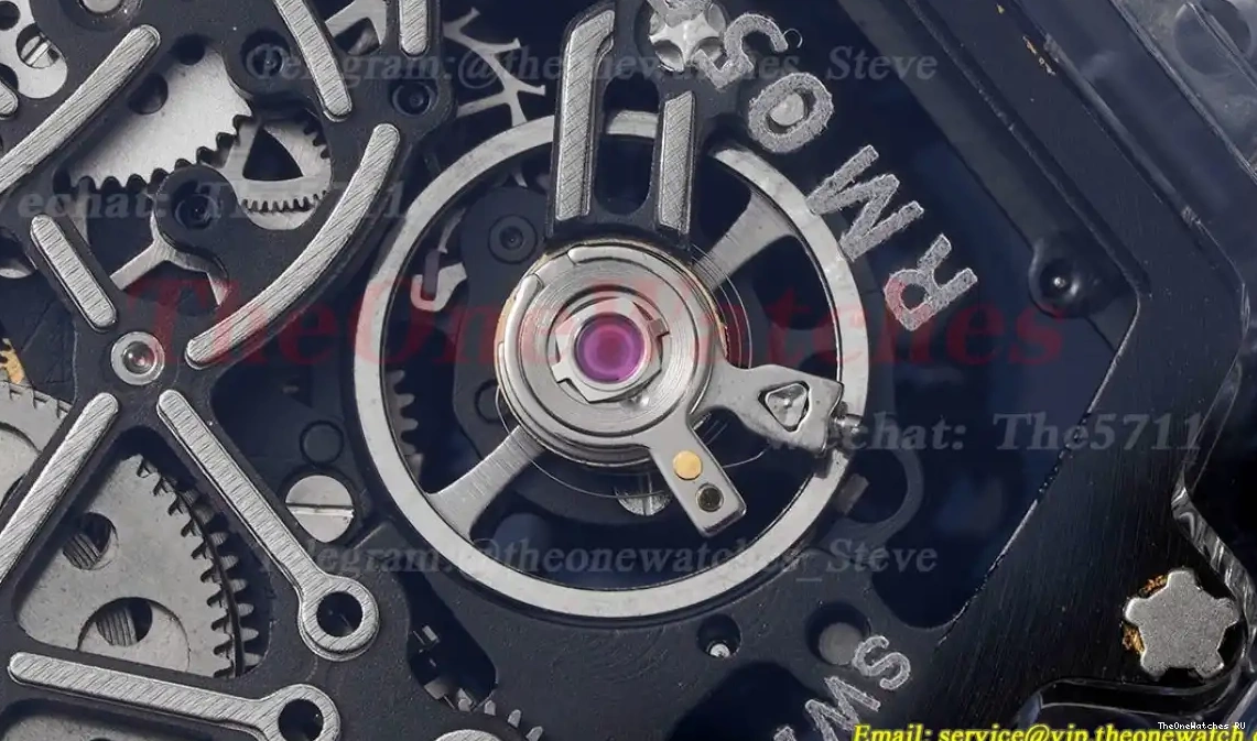  RM055 Sonic Skeleton on Dial Transparent Rubber Transparent  RMUL2 Clone strap 0412